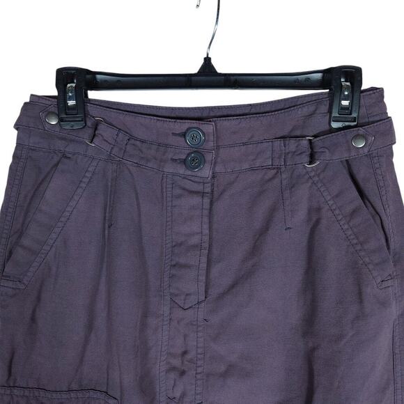 Daughters of the Liberation Utility Skirt 4 Purple Cargo Pockets Rugged Chic - Picture 2 of 13